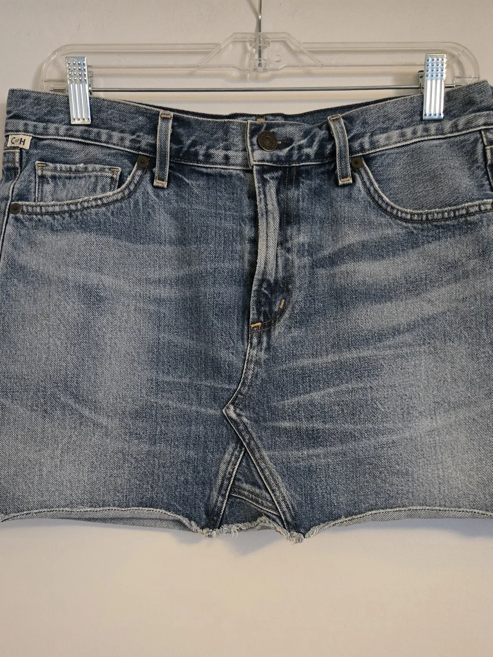 Citizens Of Humanity Premium Vintage Cut Off Denim Mini Skirt